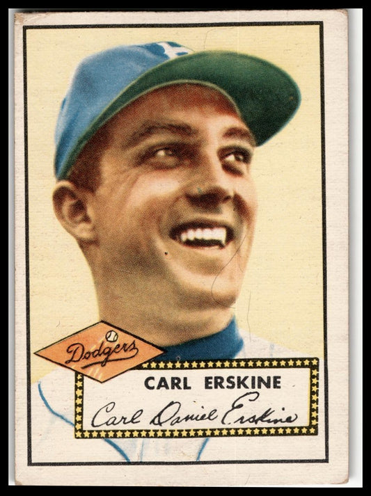 1952 Topps #250 Carl Erskine