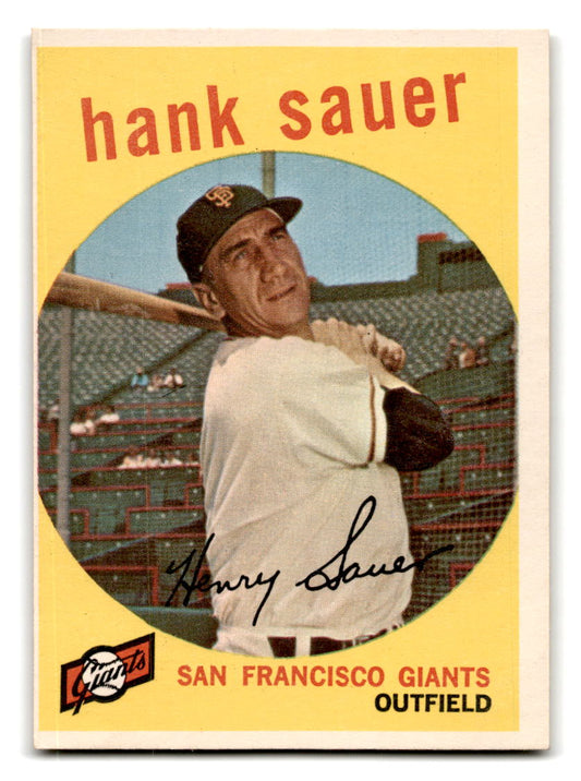 1959 Topps #404 Hank Sauer San Francisco Giants  EXMT