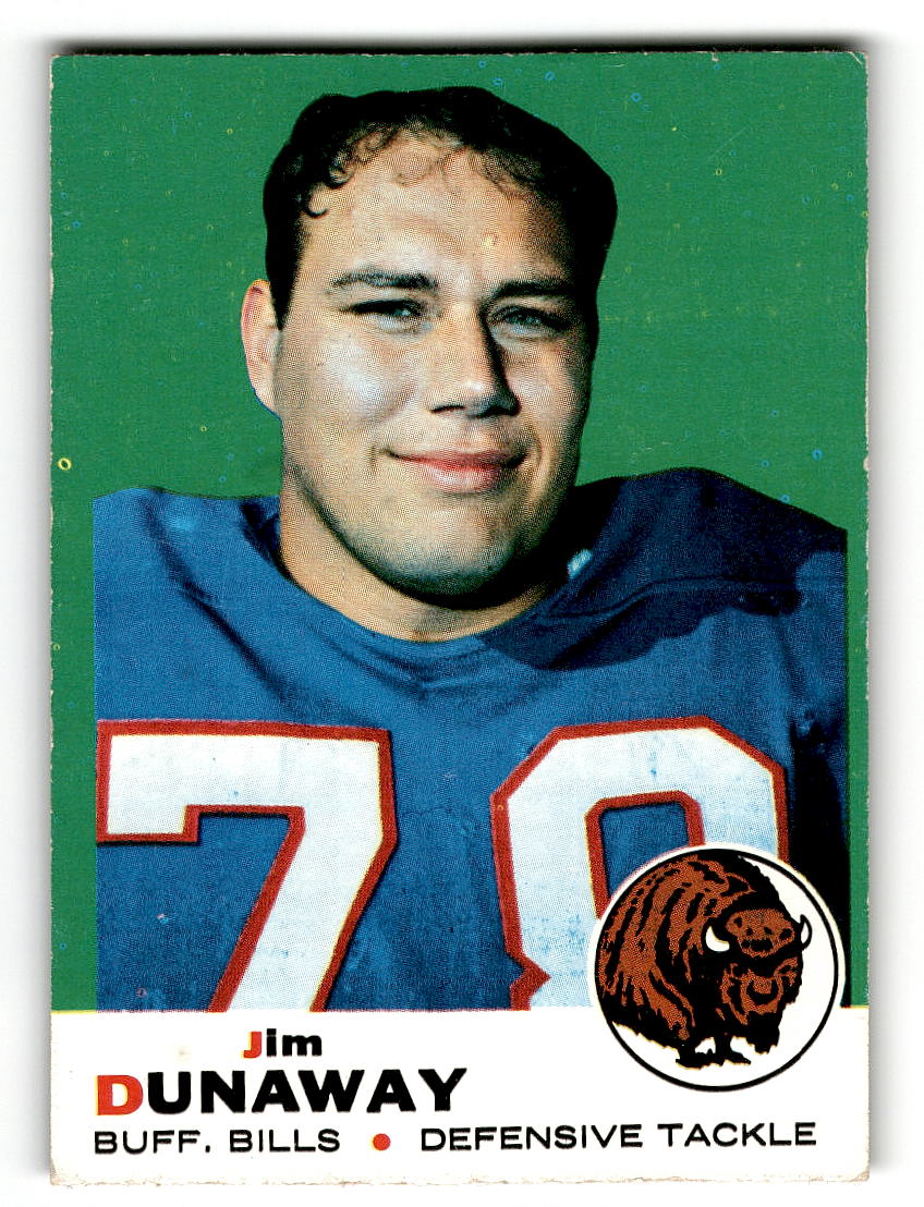 1969 Topps #10 Jim Dunaway Buffalo Bills EX